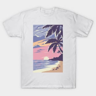 Sunset at the beach T-Shirt